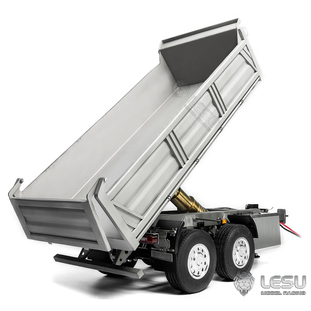 TOUCAN RC HOBBY LESU 2-Axle Metal 1/14 RC Hydraulic Full Trailer Remote Control Self-dumping Truck Model DIY Car Optional Versions KIT