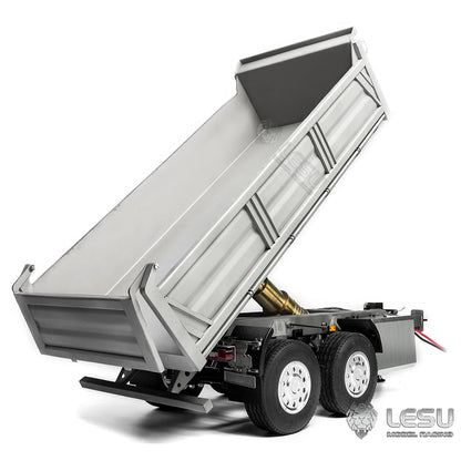 TOUCAN RC HOBBY LESU 2-Axle Metal 1/14 RC Hydraulic Full Trailer Remote Control Self-dumping Truck Model DIY Car Optional Versions KIT