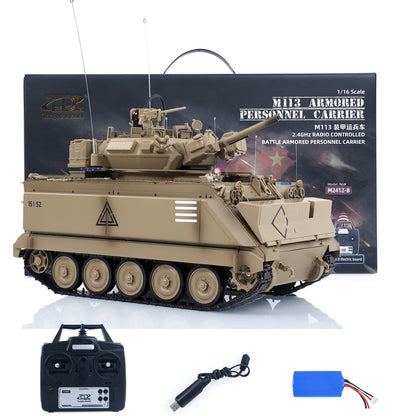 TOUCAN RC HOBBY TD 1/16 RC Military Tank M2412-A M113A1 MRV 320 Turret Rotary Barrel Recoil Elevation Infrared Driving Wheel Idlers Gearbox