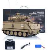 TD 1/16 RC Military Tank M2412-A M113A1 MRV 320 Turret Rotary Barrel Recoil Elevation Infrared Driving Wheel Idlers Gearbox