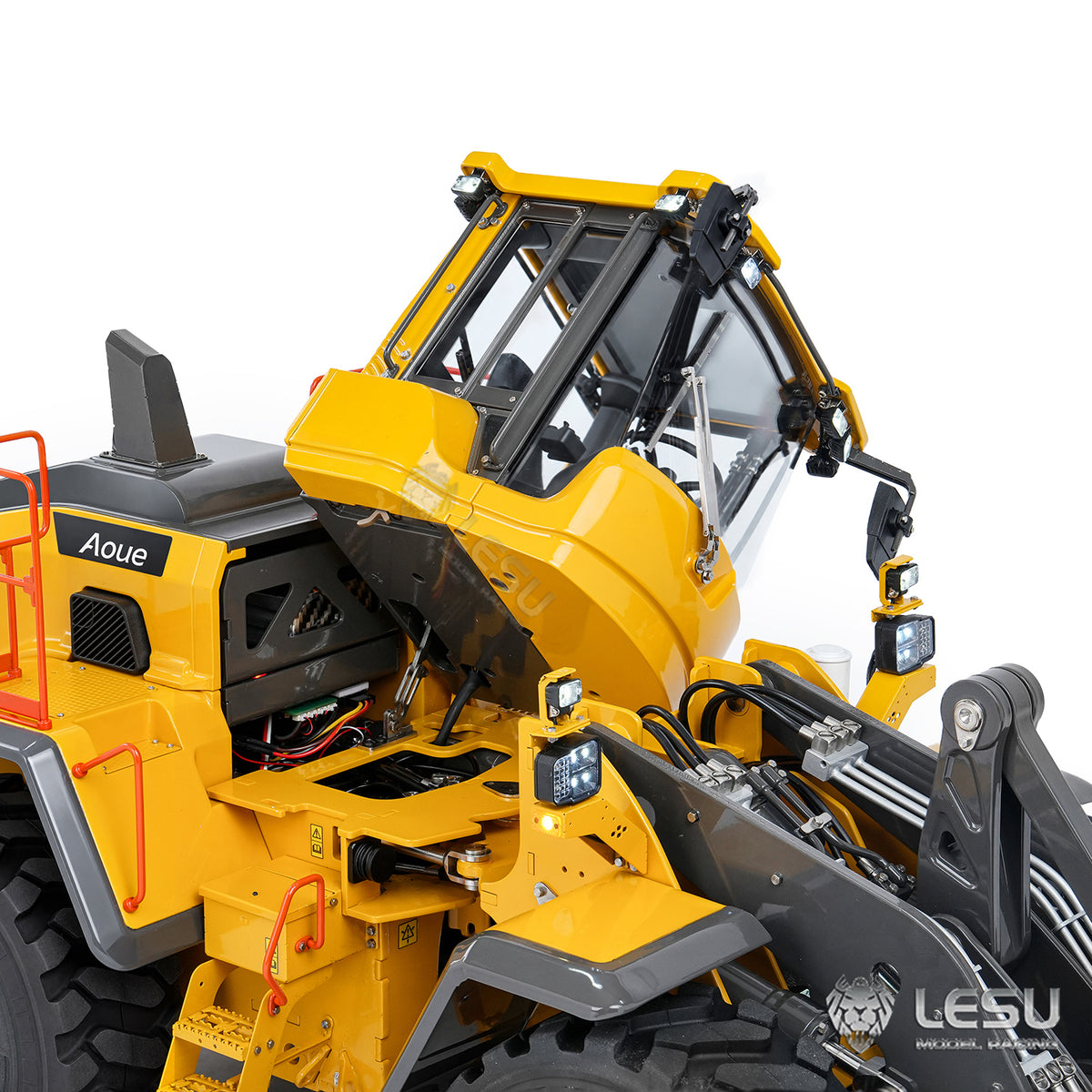 TOUCAN RC HOBBY LESU 1/14 Hydraulic RC Wheel Loader L220H Metal Model 4WD Brushless Motor 2 Speed Drive Differential Lock Quick Release Bucket Sound