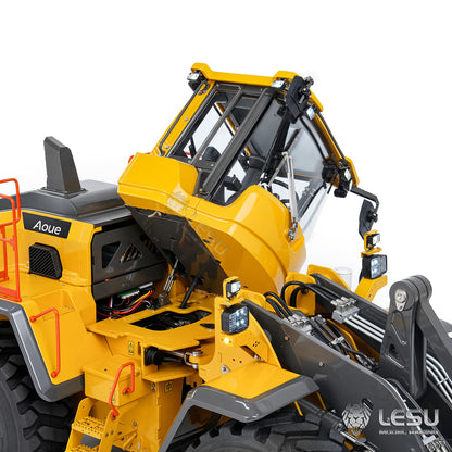 TOUCAN RC HOBBY LESU 1/14 Hydraulic RC Wheel Loader L220H Metal Model 4WD Brushless Motor 2 Speed Drive Differential Lock Quick Release Bucket Sound