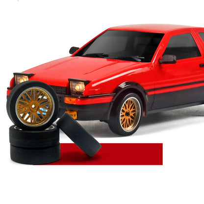 1/18 LDRC LD1801 RC Drift Car RWD AE86 Rennfahrzeuge Flip Light Gyroskop Vollnylon-Chassis Vollkugellager Zusammengebaut Lackiert