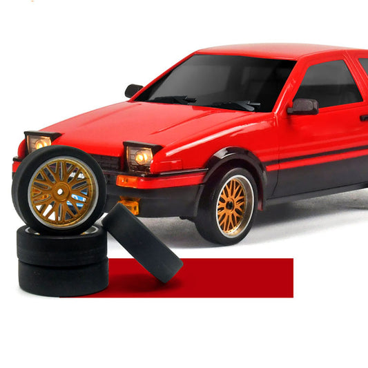 TOUCAN RC HOBBY 1/18 LDRC LD1801 RC Drift Car RWD AE86 Racing Vehicles Flip Light Gyroscope All-Nylon Chassis Full Ball Bearings Assembled Painted