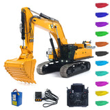 Pre-order 1/12 RC Hydraulic Heavy Excavator 395F Metal Remote Control Digger Finished Model 1.0L Dual Pump Paladin PL18EV LITE Radio