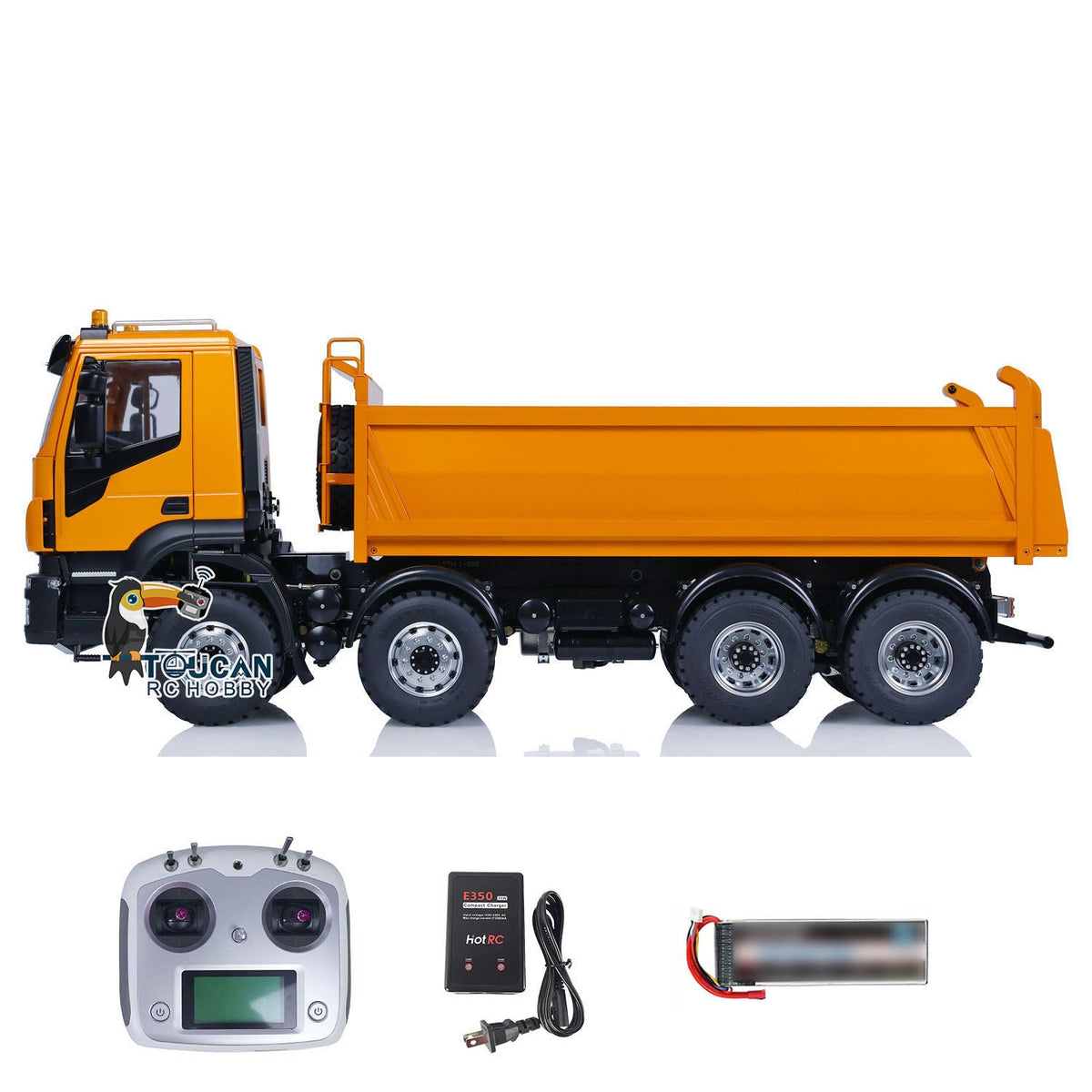 TOUCAN RC HOBBY 1/14 LESU 8X8 Metal RC Hydraulic Dump Truck Remote Control Tipper Dumper Simulation Car Hobby Model DIY 20150731 PNP/RTR
