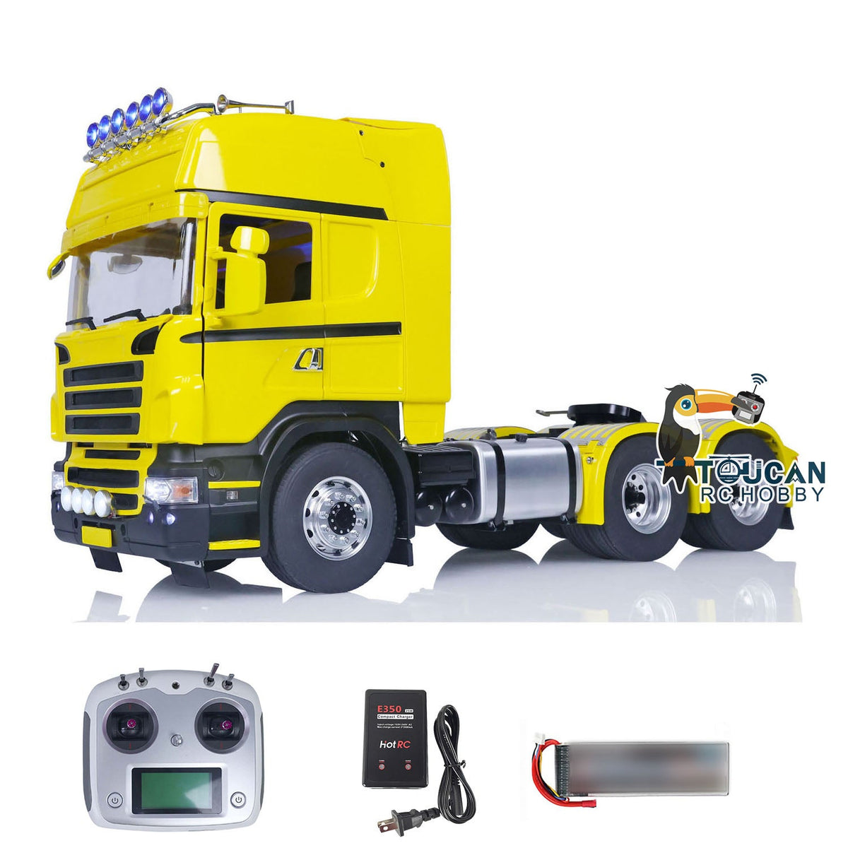 TOUCAN RC HOBBY  1/14 RC Tractor Truck DIY 6x6 Remote Control Cars Painted Model Sound Light