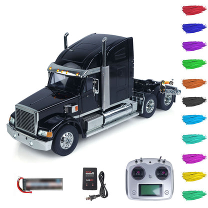 TOUCAN RC HOBBY Customized DIY Knight Hauler 56314 6*4 1/14 RC Tractor Truck Remote Control Lorry Car Model Light Sound I6S Radio Battery