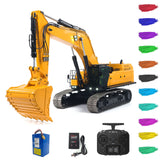 Heavy Machine 1/14 RC Hydraulikbagger 395F Fernbedienung Metallbagger RTR Modellauto 1.0L Doppelpumpe Frsky X14 Funkbatterie