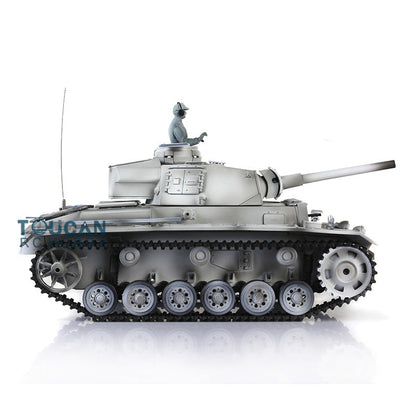 Henglong 2.4G 1/16 TK7.0 Promotion Panzer III L 3848 RTR RC Tank Smoke BB Infrared System Metal Sprockets Idlers Wheels Tracks Gearbox Barrel