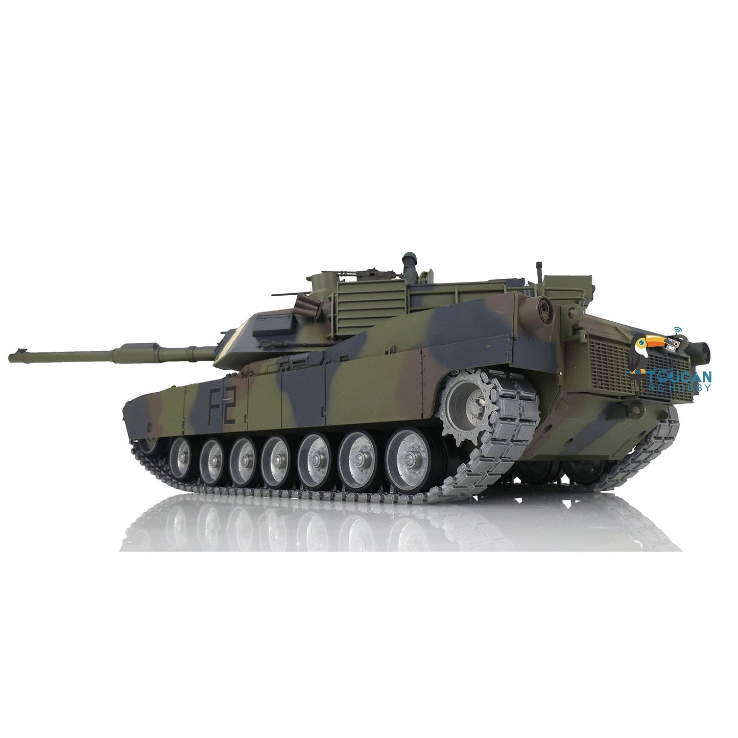 HengLong 3918 RTR RC Tank Full Metal Chassis With Plastic Hull TK7.1 Leopard2A6 M1A2 Sound Main Board with 360 Degrees Turret Barrel Recoil BB