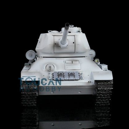 Henglong 1/16 TK7.0 Sowjetischer T34-85 I RC RTR BB IR Panzer 3909 mit 360°-Turm FPV Metallketten Kettenräder Leiträder Rauch Sound