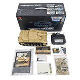 2.4G Henglong 1/16 7.0 Plastic German Stug III RTR RC Tank Model 3868 BB IR Steel Gearbox 1800MAH Battery Radio Sound Lights