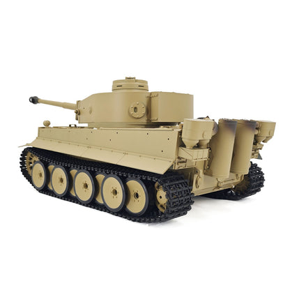2.4Ghz Henglong 1/16 7.0 Plastic German Tiger I 3818 RTR RC Tank BB IR Barrel Recoil Metal Suspension Arm Gearbox Smoke Special Spray Painting