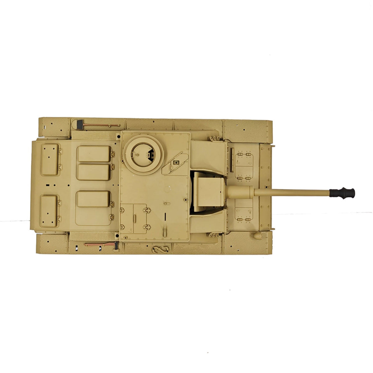 2.4G Henglong 1/16 7.0 Plastic German Stug III 3868 RTR RC Tank BB IR Steel Gearbox 1800MAH Battery Sound Lights Smoke Special Spray Painting Model