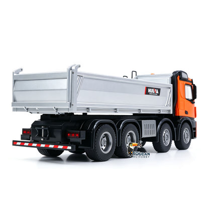 TOUCAN RC HOBBY Fast Free ShippingHUINA 1/14 Metal Remote Control Dump Truck 1536-1 8X8 Electric Lifting RC Tipper Finished Model RTR Light Sound Effects Battery
