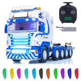 1/14 10x10 RC Tractor Truck Unitru 04 Remote Control Lorry Metal Chassis SC 3Speed Transmission Smoke Unit Customized UNITRU Stickers