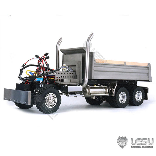 TOUCAN RC HOBBY BEST SELLING LESU 1/14 6*6 KING Metal Hydraulic RC Dumper Tipper Truck Metal Bucket Axle Lights Sounds Without Cabin