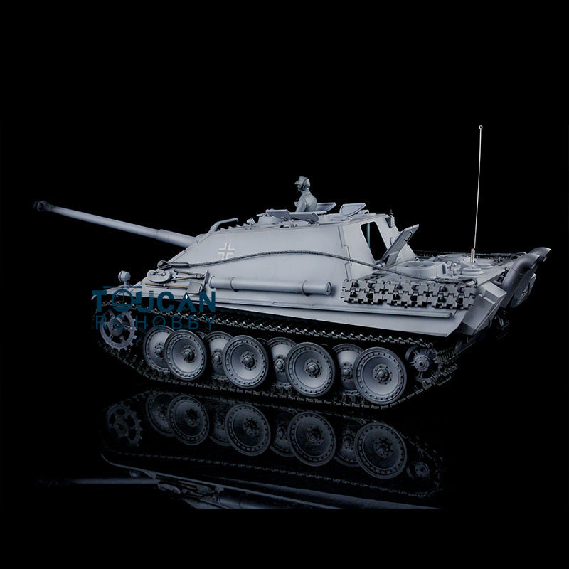 Henglong 1/16 TK7.0 3869 German Jadpanther RTR RC Tank IR BB Smoke Unit Lights 2 Sounds Metal Sprockets Idlers Road Wheels Tracks Gearbox Barrel