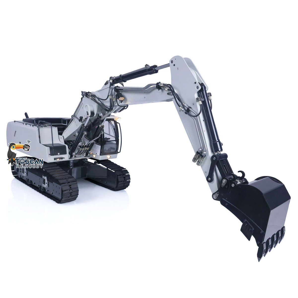 MTM 946-3 Metal 1/14 Excavator Hydraulic Ready to Operate with T12D 12-Channel Radio and 4MPa Pump, Comes with Bucket Ripper and Spare Parts Kit without Electronics