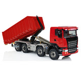 12. 1/14 RC 8x8 Articulated Dump TH-X G88 Three-Speed Gearbox Underbody Red View  
