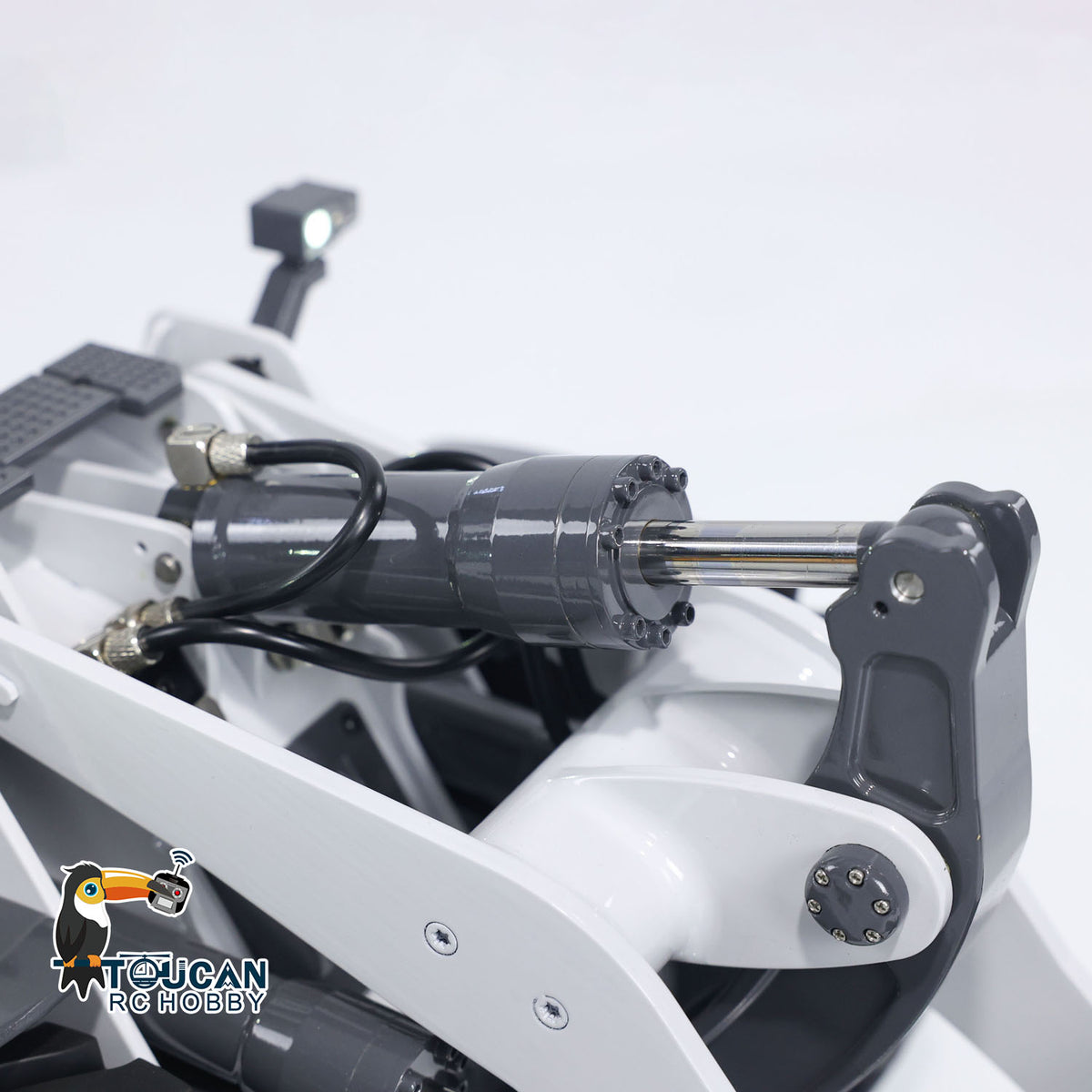 12. 1/14 XDRC RD-580 Loader RTR Set with FlySky ST8 Controller Top Angle  
