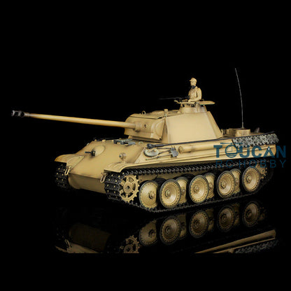 Henglong 1/16 TK7.0 Promotion German Panther G RTR RC Tank 3879 BB Infrared Combat Smoke Sound Light Metal Tracks Sprocket Wheels