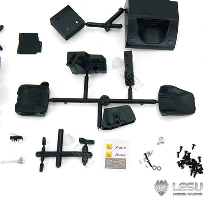 TOUCAN RC HOBBY 1/14 LESU RC Metal Hydraulic Aoue ET30H Wheeled Excavator Model Pump Cabin Sticker Display Grapple Ripper Bucket Scraper Compactor