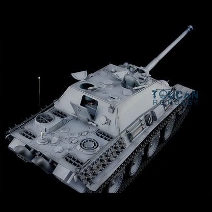 Henglong 1/16 Plastic TK7.0 3869 German Jadpanther RTR RC Tank BB Unit Infrared Combat Smoke Sound Lights Metal Barrel