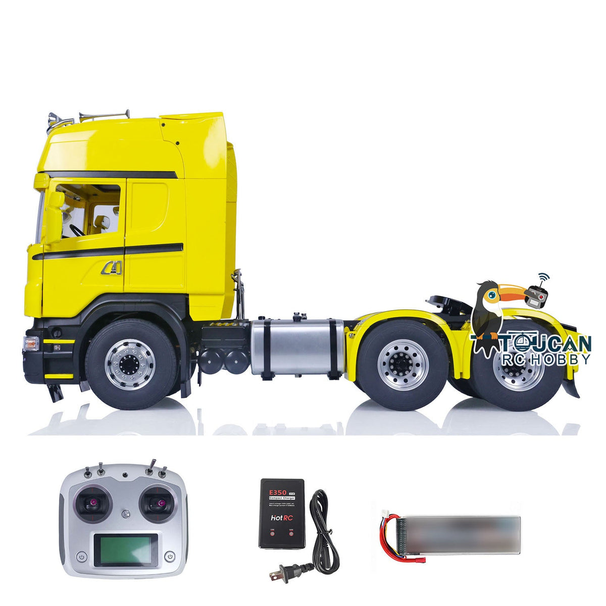 TOUCAN RC HOBBY  1/14 RC Tractor Truck DIY 6x6 Remote Control Cars Painted Model Sound Light