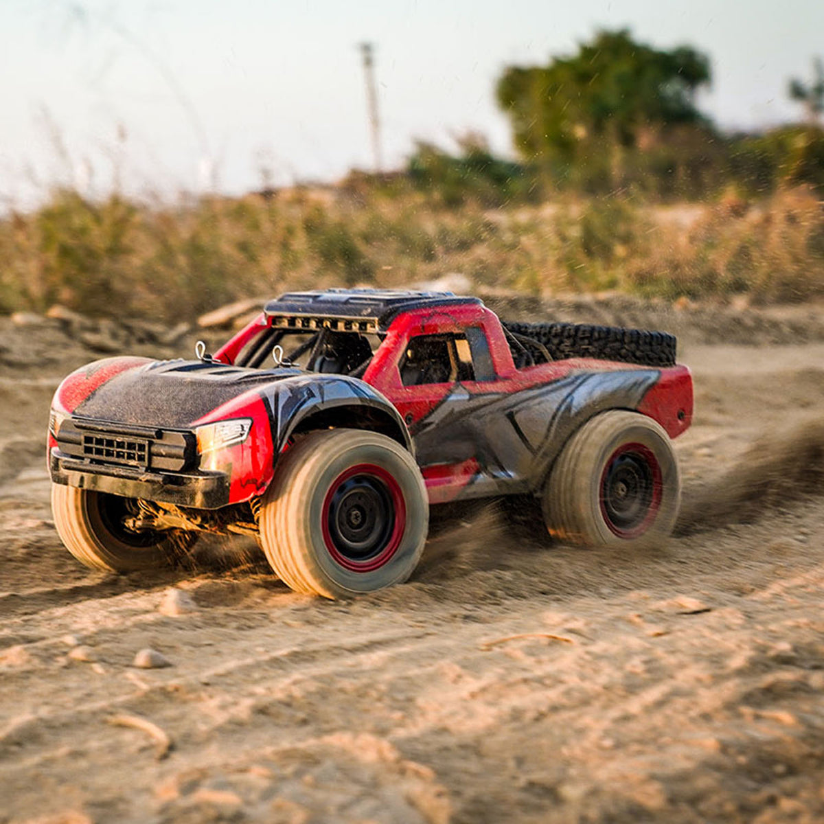 TOUCAN RC HOBBY 1/14 2.4GHz Remote Control High Speed Car 48KM/H 4*4 Off Road Vehicle Q130A RTR Car Carbon Brush Motor ESC LED Lights Battery