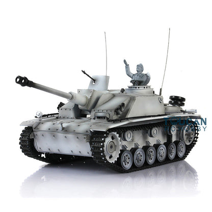 Henglong 1/16 TK7.0 Profession German Stug III 3868 RTR RC Tank IR BB Smoke Unit Metal Tracks Sprockets Idlers Road Wheels Barrel Gearbox