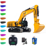 Pre-order 55KG Metal 1/12 RC Hydraulic Excavator 395F Remote Control Digger Dual Pump RTR Heavy Machine Flysky ST8 Radio Battery 6CH Valve