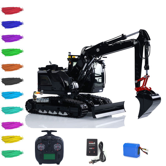 CUTModel 1/14 RC Hydraulikbagger LR 914 Metall Ferngesteuertes Baggermodell 5-Wege-Ventil RTR Baufahrzeug ST8 Funkbatterie