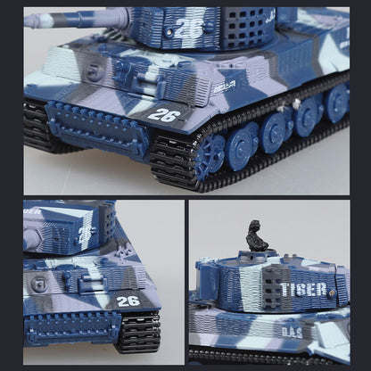TOUCAN RC HOBBY 1:72 Ready to Run Mini Tank RC German Tiger Toy WW2 Battle Tank Easy Model 2.4G Painted and Assembled for Multiplayer Games