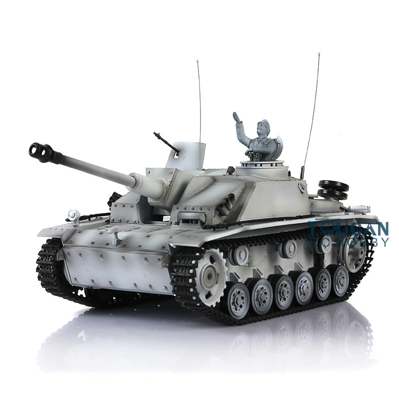 Henglong 1/16 TK7.0 Promotion 3868 German Stug III RTR RC Tank BB Unit IR Smoke Metal Tracks Idlers Sprockets Wheels Gearbox Barrel