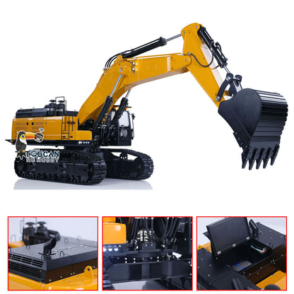 Kabolite K980 1/14 Hydraulischer RC-Bagger SY980H Giant PL18 Lite Funkgesteuerter Bagger Metall Manueller Schnellwechsler Elektrischer Hammeraufreißer 