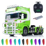 6x6 Metal Chassis 1/14 RC Tractor Truck R620 RTR Model Air Suspension ST8 Radio Light Sound System 3Speed Gearbox