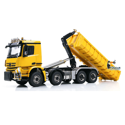 Toucanhobby G88 8*8 1/14 RC Hydraulic Roll On Off Dumper Construction Vehicle Differential Lock Axle 3Speed Transmission for Modeler