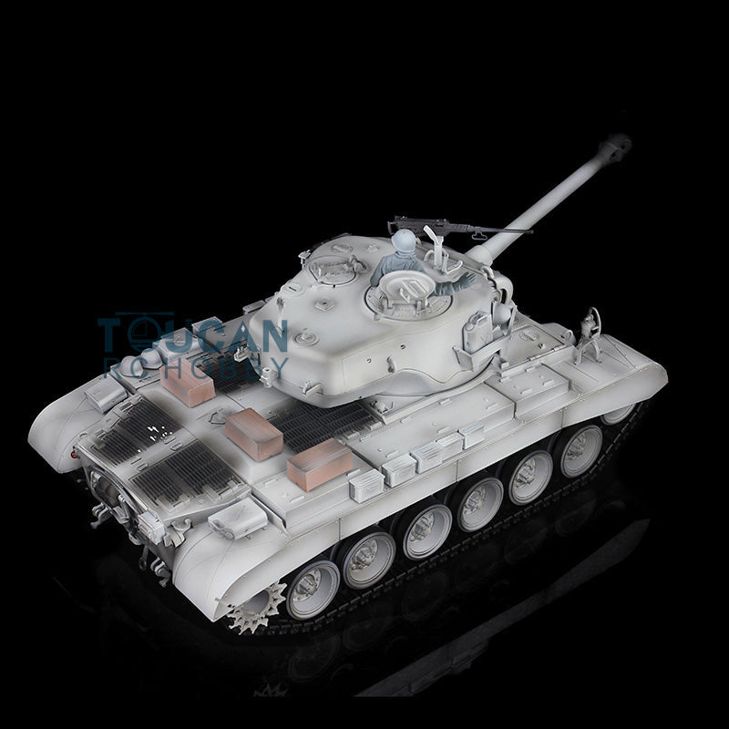 Henglong 1/16 TK7.0 Profession USA M26 RTR RC Tank 3838 360 Degrees Turret IR BB Unit Smoke Metal Sprockets Idlers Road Wheels Gearbox Tracks