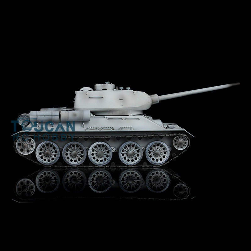 Henglong 1/16 TK7.0 Soviet Union T34-85 3909 RTR RC Tank BB IR Barrel Recoil 360 Degrees Turret Metal Tracks Sprockets Idlers Road Wheels