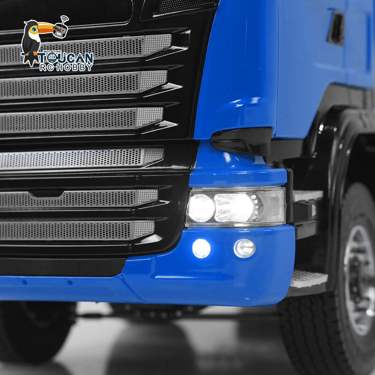 13. 1/14 TH-X SC-G88 8x8 Tipper with Differential Lock and LED Tail Lights Blue
