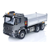 MD 6X6 Dumper Metal 1/14 Hydraulic Dump Truck with 2-Speed Gearbox and HotRC 10CH Radio including Lights Sound Warning Lights without Battery or Charger
