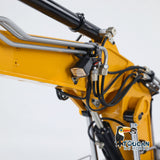 MTM 946-3 Metal 1/14 Excavator Hydraulic Crawler with 6-Way Valve and 4MPa Pump including T12D Radio and Clamshell Bucket with Ripper and 2 Extra Buckets without Battery