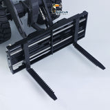MTM E260L Metal 1/14 Loader Hydraulic Wheeled Model with Differential Locks and 2-Speed Gearbox including ST8 Radio Sound Light Kit White without Battery
