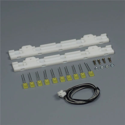 3V LED Kunststoff Seitenschweller Lichtleiste 5 Perlen für 1/14 DIY TAMIYA RC Traktor LKW Modell FH16 R620 Anhänger Engineering Fahrzeug Auto