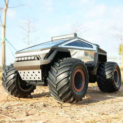 1/14 RC 4*2 Geländewagen Q202 2,4 GHz Elektrische Fernbedienung Pickup Truck Legierung Shell LED Lichter Sound Batterie Bereit zu Gehen