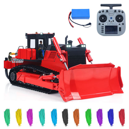 In Stock TOUCAN RC HOBBY Metal D155AX 1/12 RC Hydraulic Bulldozer Remote Control Vehicle Model 7 Way Valve Brushless Motor Radio Controller for Adults