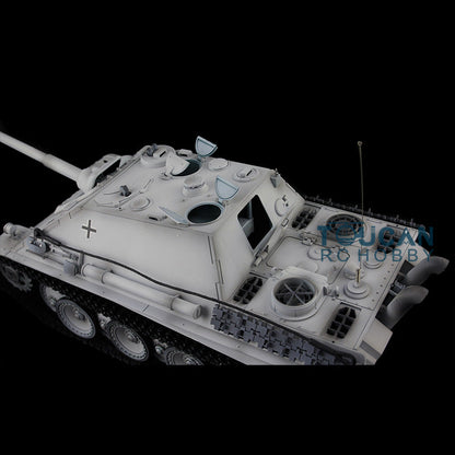 Henglong 1/16 Plastic TK7.0 3869 German Jadpanther RTR RC Tank BB Unit Infrared Combat Smoke Sound Lights Metal Barrel