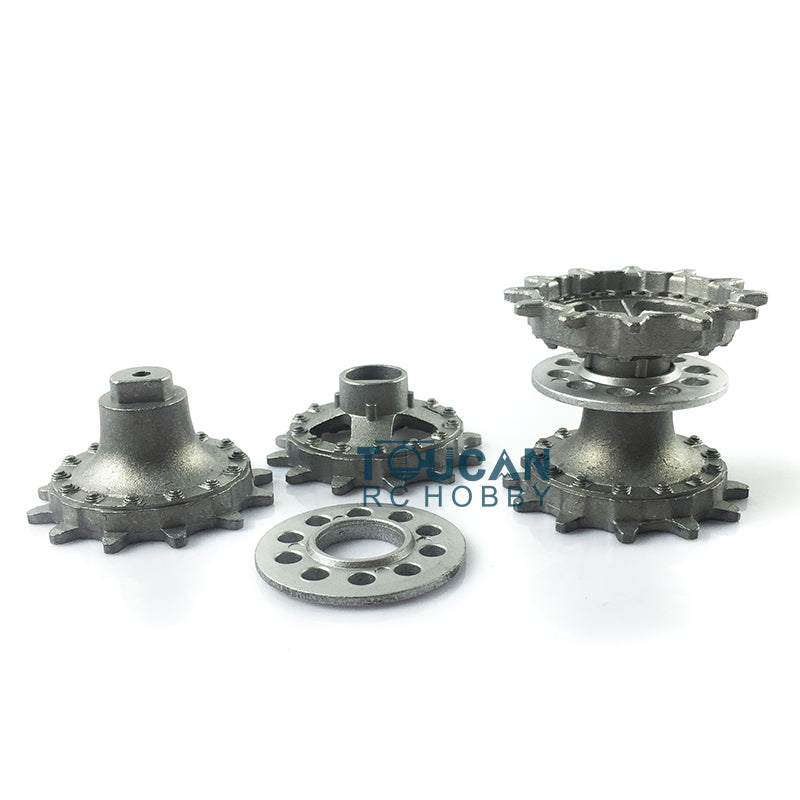 Metal Paired Single Linkages Tracks Sprockets Idlers Upper Hull Guard Plate Net For HL 1/16 Scale Russian T90 RC Tank 3938 Model